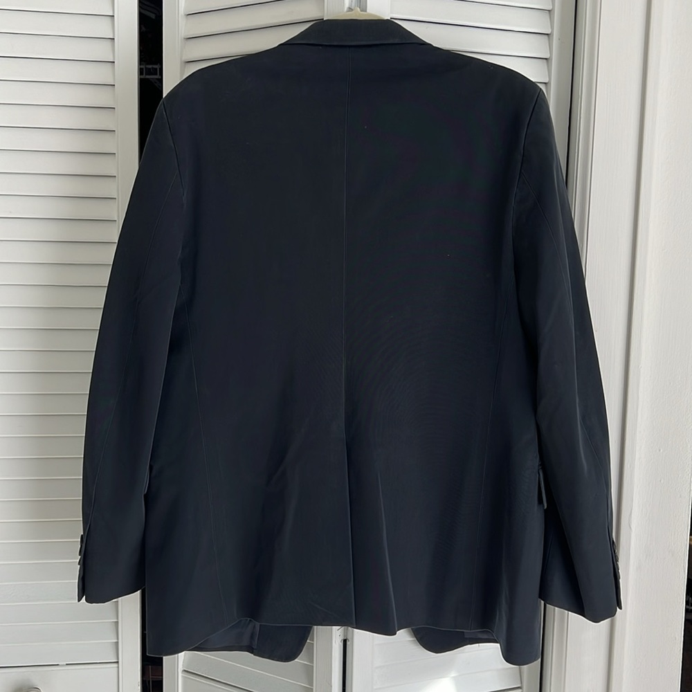Prada Navy Cupro Blazer 54r - image 8